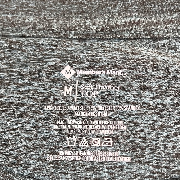 Member's Mark - Women's Curved Hem Long Sleeve Soft Heather Top - M - Picture 8 of 8